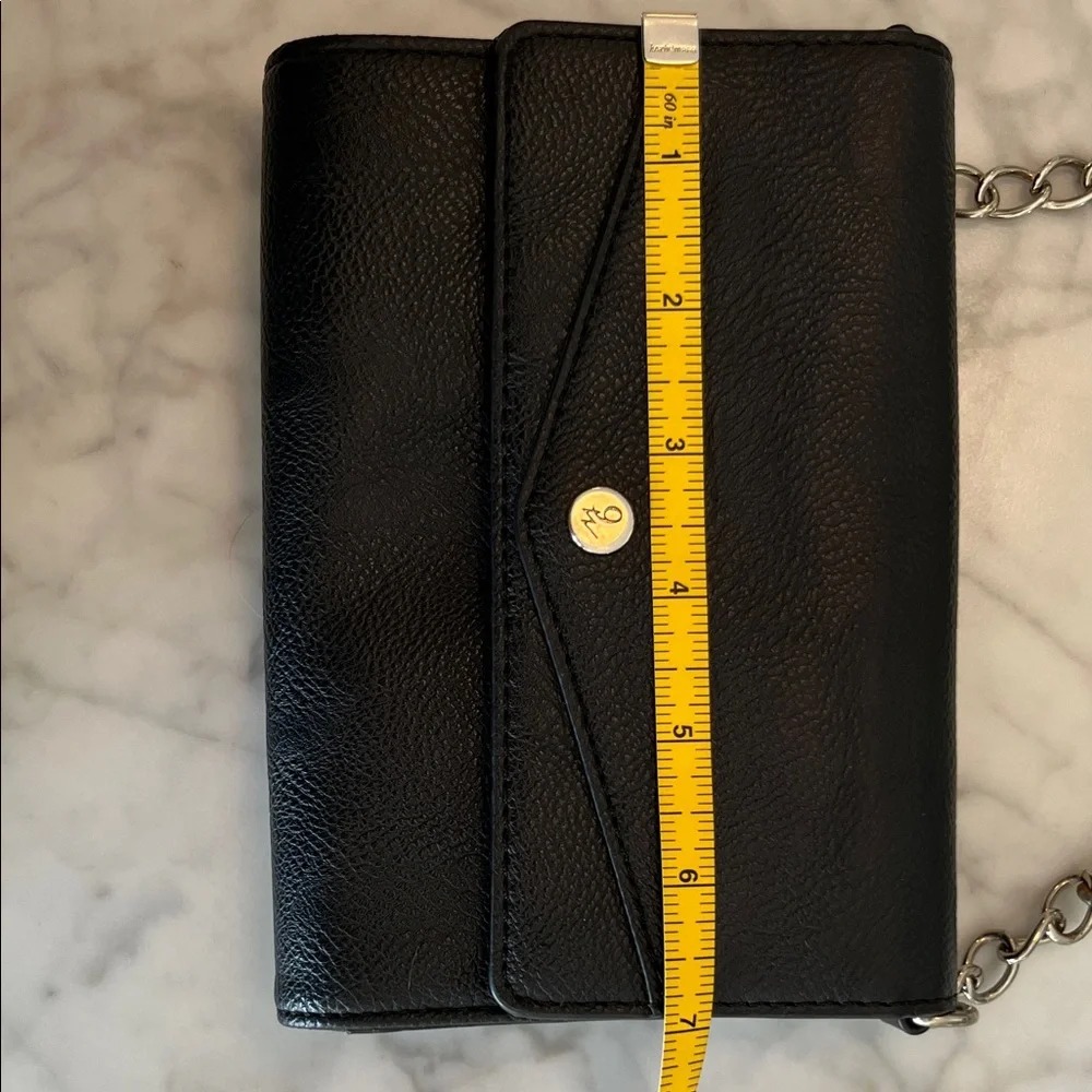 Elegant Small Black Leather Crossbody Bag